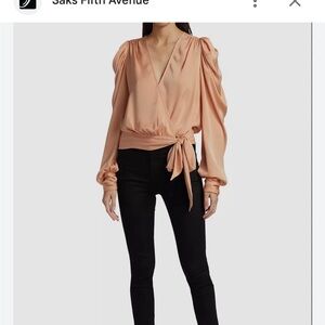 Ramy brook Pauline front wrap blouse